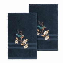 Linum Home Textiles Turkish Cotton Spring Time Embellished Hand Towel Set Blue 7 Linum Home Textiles Turkish Cotton Spring Time Embellished Hand Towel Set Blue -Linum Home Textiles store unnamed file 3311