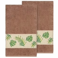 Linum Home Textiles Turkish Cotton Zoe Embellished Bath Towel Set Latte -Linum Home Textiles store unnamed file 3326