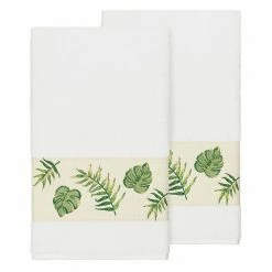 Linum Home Textiles Turkish Cotton Zoe Embellished Bath Towel Set Latte -Linum Home Textiles store unnamed file 3327
