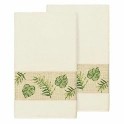 Linum Home Textiles Turkish Cotton Zoe Embellished Bath Towel Set Latte -Linum Home Textiles store unnamed file 3329