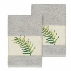 Linum Home Textiles Turkish Cotton Zoe Embellished Hand Towel Set Midnight Blue -Linum Home Textiles store unnamed file 3338