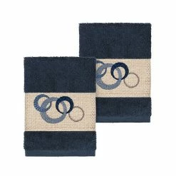 Linum Home Textiles Turkish Cotton Annabelle Embellished Washcloth Set Light Gray -Linum Home Textiles store unnamed file 3347