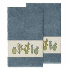 Linum Home Textiles Turkish Cotton Mila Embellished Bath Towel Set Tea Rose -Linum Home Textiles store unnamed file 3366