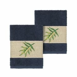 Linum Home Textiles Turkish Cotton Zoe Embellished Washcloth Set Cream -Linum Home Textiles store unnamed file 3390