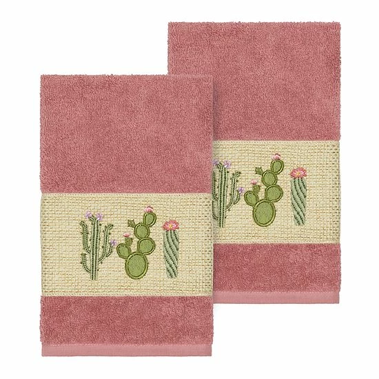 Linum Home Textiles Turkish Cotton Mila Embellished Hand Towel Set Teal Linum Home Textiles Turkish Cotton Mila Embellished Hand Towel Set Teal -Linum Home Textiles store unnamed file 3433