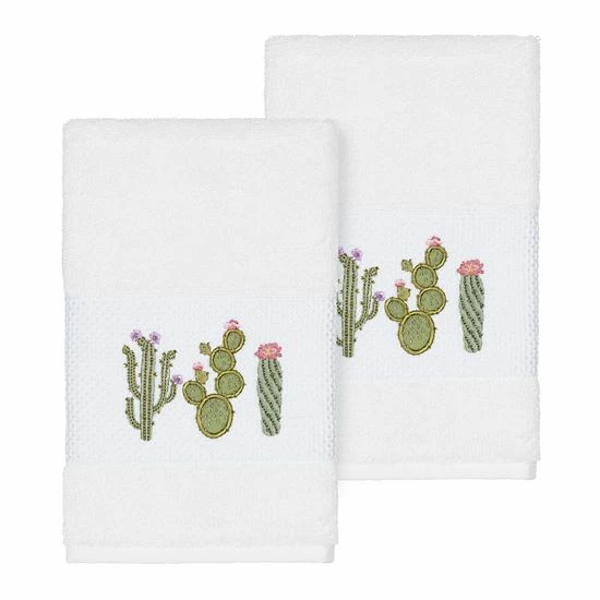 Linum Home Textiles Turkish Cotton Mila Embellished Hand Towel Set Teal Linum Home Textiles Turkish Cotton Mila Embellished Hand Towel Set Teal -Linum Home Textiles store unnamed file 3434