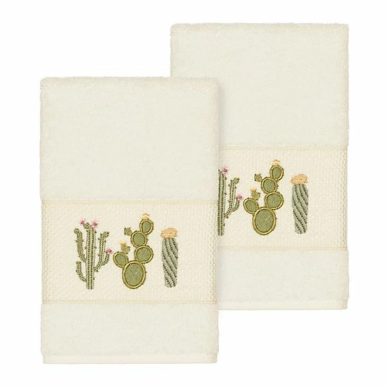 Linum Home Textiles Turkish Cotton Mila Embellished Hand Towel Set Teal Linum Home Textiles Turkish Cotton Mila Embellished Hand Towel Set Teal -Linum Home Textiles store unnamed file 3435