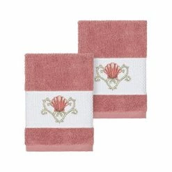 Linum Home Textiles Bella Embellished Washcloth Latte -Linum Home Textiles store unnamed file 3462