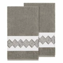Linum Home Textiles Turkish Cotton Noah Embellished Bath Towel Set Dark Gray 14 Linum Home Textiles Turkish Cotton Noah Embellished Bath Towel Set Dark Gray -Linum Home Textiles store unnamed file 3530