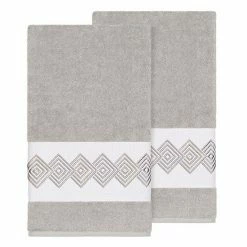 Linum Home Textiles Turkish Cotton Noah Embellished Bath Towel Set Dark Gray 15 Linum Home Textiles Turkish Cotton Noah Embellished Bath Towel Set Dark Gray -Linum Home Textiles store unnamed file 3531