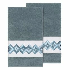 Linum Home Textiles Turkish Cotton Noah Embellished Bath Towel Set Dark Gray 18 Linum Home Textiles Turkish Cotton Noah Embellished Bath Towel Set Dark Gray -Linum Home Textiles store unnamed file 3534