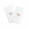 Linum Home Textiles "I Love You Mom" Embroidered 2-pack Hand Towels Melange
