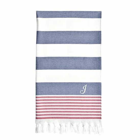 Linum Home Textiles Turkish Cotton Patriotic Personalized Pestemal Beach Towel 8 Linum Home Textiles Turkish Cotton Patriotic Personalized Pestemal Beach Towel - Image 8