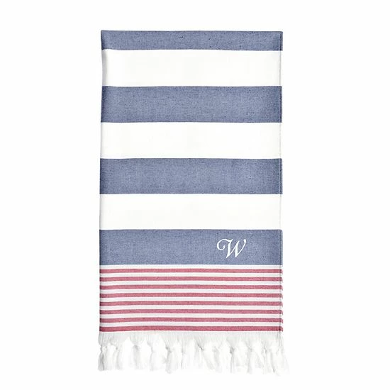 Linum Home Textiles Turkish Cotton Patriotic Personalized Pestemal Beach Towel 9 Linum Home Textiles Turkish Cotton Patriotic Personalized Pestemal Beach Towel - Image 9