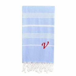 Linum Home Textiles Turkish Cotton Lucky Personalized Pestemal Beach Towel -Linum Home Textiles store unnamed file 3695