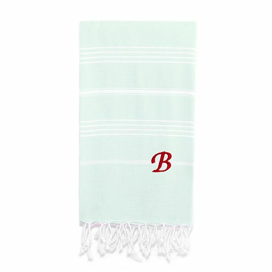 Linum Home Textiles Turkish Cotton Lucky Personalized Pestemal Beach Towel 7 Linum Home Textiles Turkish Cotton Lucky Personalized Pestemal Beach Towel - Image 7