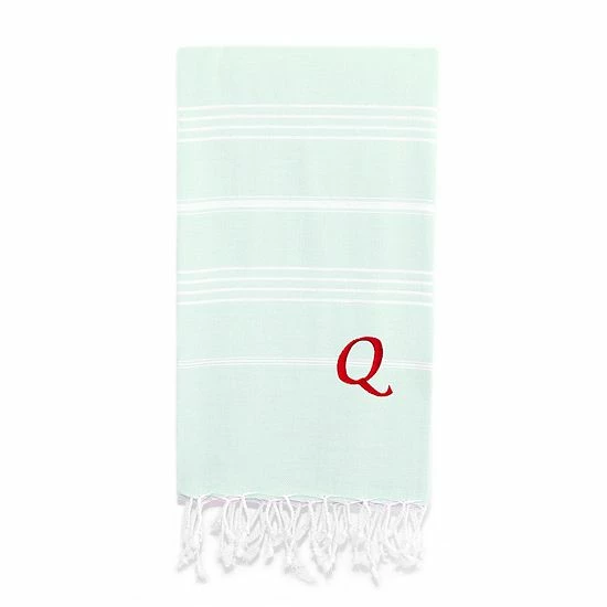 Linum Home Textiles Turkish Cotton Lucky Personalized Pestemal Beach Towel 8 Linum Home Textiles Turkish Cotton Lucky Personalized Pestemal Beach Towel - Image 8