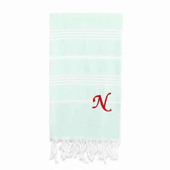 Linum Home Textiles Turkish Cotton Lucky Personalized Pestemal Beach Towel 13 Linum Home Textiles Turkish Cotton Lucky Personalized Pestemal Beach Towel - Image 13
