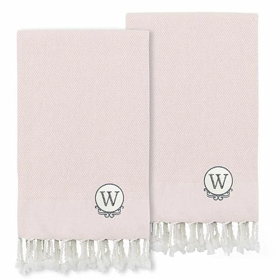 Linum Home Textiles Turkish Cotton Personalized Fun In Paradise Pestemal 2-pack Hand Towel Set 20 Linum Home Textiles Turkish Cotton Personalized Fun In Paradise Pestemal 2-pack Hand Towel Set - Image 20