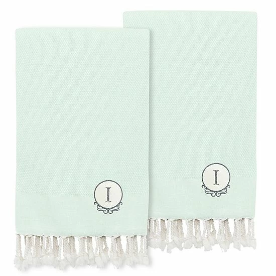 Linum Home Textiles Turkish Cotton Personalized Fun In Paradise Pestemal 2-pack Hand Towel Set 16 Linum Home Textiles Turkish Cotton Personalized Fun In Paradise Pestemal 2-pack Hand Towel Set - Image 16