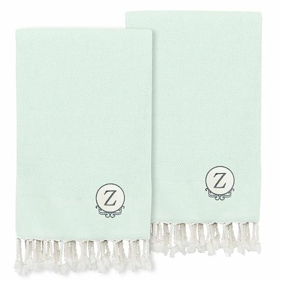 Linum Home Textiles Turkish Cotton Personalized Fun In Paradise Pestemal 2-pack Hand Towel Set 17 Linum Home Textiles Turkish Cotton Personalized Fun In Paradise Pestemal 2-pack Hand Towel Set - Image 17