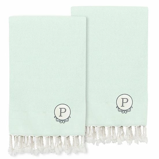Linum Home Textiles Turkish Cotton Personalized Fun In Paradise Pestemal 2-pack Hand Towel Set 18 Linum Home Textiles Turkish Cotton Personalized Fun In Paradise Pestemal 2-pack Hand Towel Set - Image 18