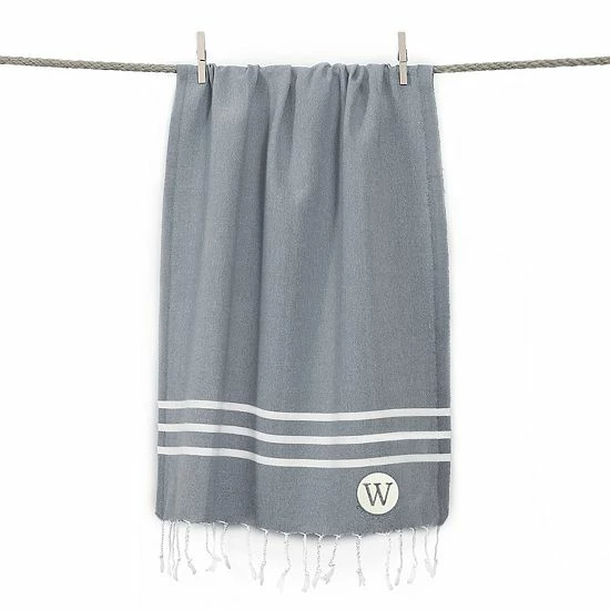 Linum Home Textiles Turkish Cotton Personalized Alara Pestemal Beach And Hand Towel Set 3 Linum Home Textiles Turkish Cotton Personalized Alara Pestemal Beach And Hand Towel Set - Image 3