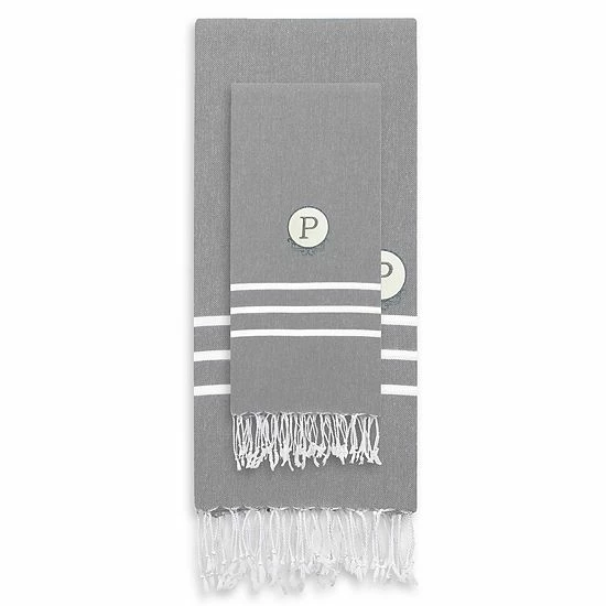 Linum Home Textiles Turkish Cotton Personalized Alara Pestemal Beach And Hand Towel Set 17 Linum Home Textiles Turkish Cotton Personalized Alara Pestemal Beach And Hand Towel Set - Image 17