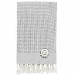 Linum Home Textiles Turkish Cotton Personalized Fun In Paradise Pestemal Beach Towel