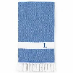Linum Home Textiles Turkish Cotton Diamond Personalized Pestemal Beach Towel