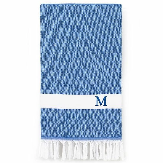 Linum Home Textiles Turkish Cotton Diamond Personalized Pestemal Beach Towel 14 Linum Home Textiles Turkish Cotton Diamond Personalized Pestemal Beach Towel - Image 14