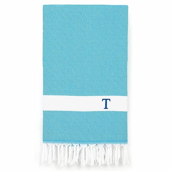 Linum Home Textiles Turkish Cotton Diamond Personalized Pestemal Beach Towel 1 Linum Home Textiles Turkish Cotton Diamond Personalized Pestemal Beach Towel