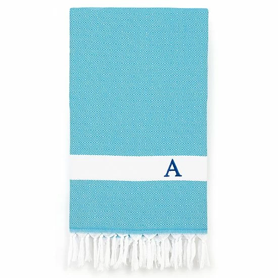 Linum Home Textiles Turkish Cotton Diamond Personalized Pestemal Beach Towel 10 Linum Home Textiles Turkish Cotton Diamond Personalized Pestemal Beach Towel - Image 10