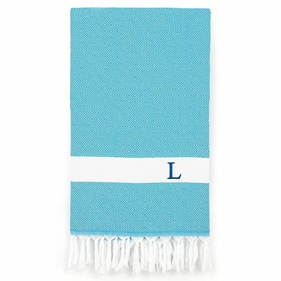 Linum Home Textiles Turkish Cotton Diamond Personalized Pestemal Beach Towel 13 Linum Home Textiles Turkish Cotton Diamond Personalized Pestemal Beach Towel - Image 13