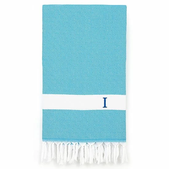 Linum Home Textiles Turkish Cotton Diamond Personalized Pestemal Beach Towel 14 Linum Home Textiles Turkish Cotton Diamond Personalized Pestemal Beach Towel - Image 14