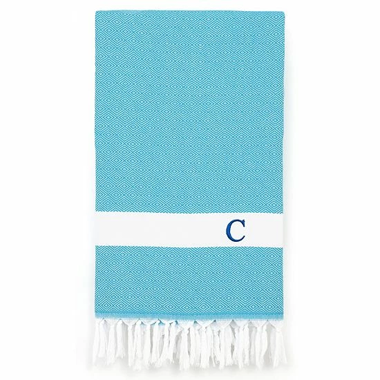 Linum Home Textiles Turkish Cotton Diamond Personalized Pestemal Beach Towel 16 Linum Home Textiles Turkish Cotton Diamond Personalized Pestemal Beach Towel - Image 16