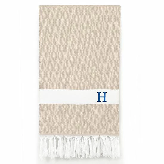 Linum Home Textiles Turkish Cotton Diamond Personalized Pestemal Beach Towel 9 Linum Home Textiles Turkish Cotton Diamond Personalized Pestemal Beach Towel - Image 9