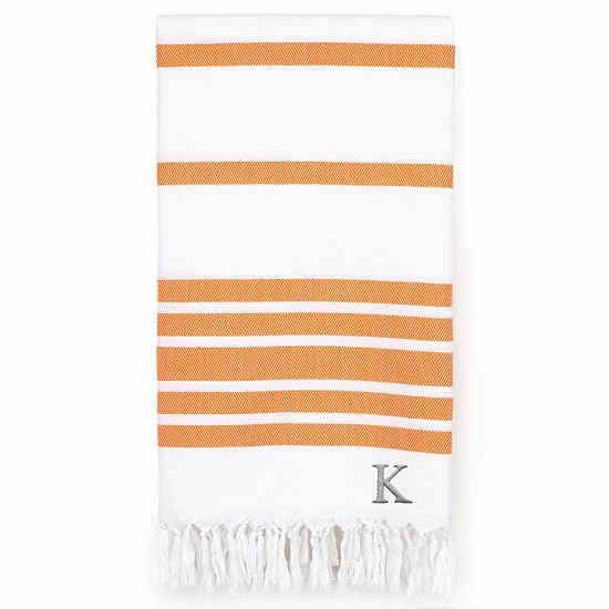 Linum Home Textiles Turkish Cotton Herringbone Personalized Pestemal Beach Towel 6 Linum Home Textiles Turkish Cotton Herringbone Personalized Pestemal Beach Towel - Image 6