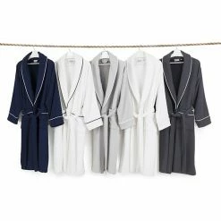 Linum Home Textiles Waffle Terry Bathrobe Dark Gray -Linum Home Textiles store unnamed file 400
