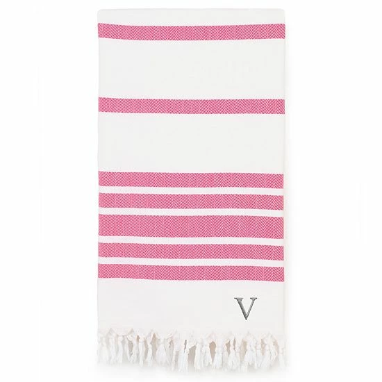 Linum Home Textiles Turkish Cotton Herringbone Personalized Pestemal Beach Towel 19 Linum Home Textiles Turkish Cotton Herringbone Personalized Pestemal Beach Towel - Image 19