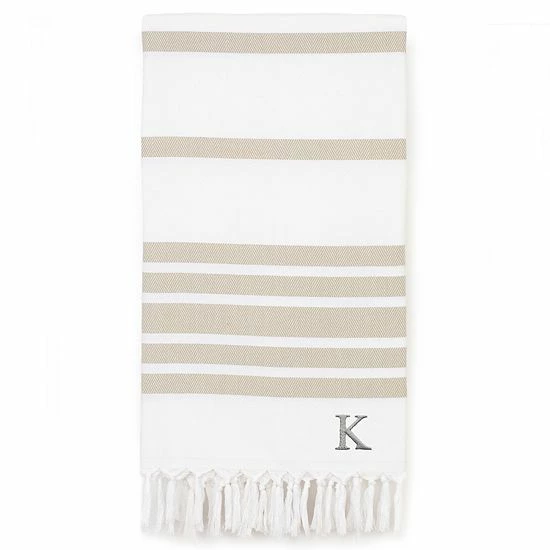 Linum Home Textiles Turkish Cotton Herringbone Personalized Pestemal Beach Towel 6 Linum Home Textiles Turkish Cotton Herringbone Personalized Pestemal Beach Towel - Image 6