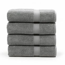 Linum Home Textiles 4-pack Turkish Cotton Sinemis Terry Bath Towel Set Navy
