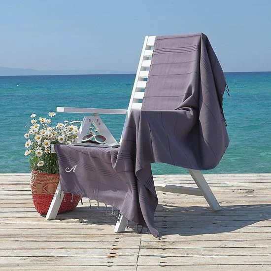 Linum Home Textiles Turkish Cotton Summer Fun Personalized Pestemal Beach Towel 2 Linum Home Textiles Turkish Cotton Summer Fun Personalized Pestemal Beach Towel - Image 2