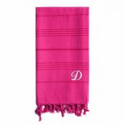 Linum Home Textiles Turkish Cotton Summer Fun Personalized Pestemal Beach Towel