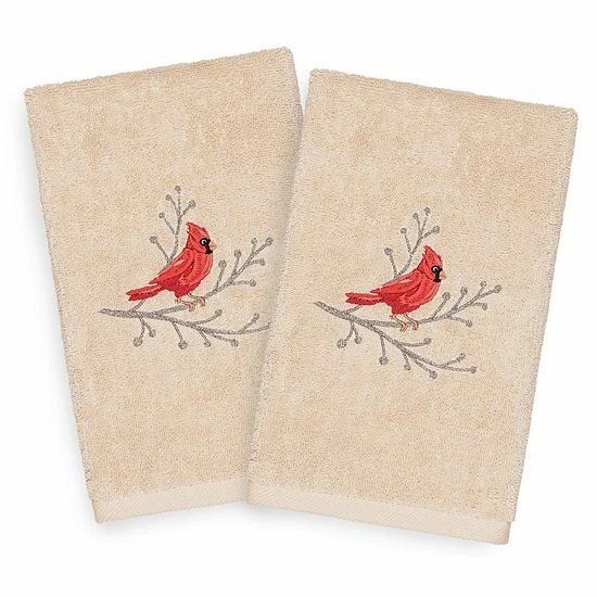 Linum Home Textiles Christmas 2-pack Cardinal Embroidered Luxury Turkish Cotton Hand Towels White Linum Home Textiles Christmas 2-pack Cardinal Embroidered Luxury Turkish Cotton Hand Towels White -Linum Home Textiles store unnamed file 424