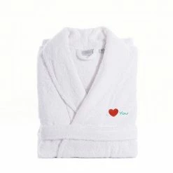 Linum Home Textiles "I Love You" Embroidered Cotton Terry Bathrobe Pink 4 Linum Home Textiles "I Love You" Embroidered Cotton Terry Bathrobe Pink -Linum Home Textiles store unnamed file 4323
