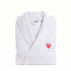 Linum Home Textiles "I Love You" Embroidered Cotton Terry Bathrobe Pink 5 Linum Home Textiles "I Love You" Embroidered Cotton Terry Bathrobe Pink -Linum Home Textiles store unnamed file 4324