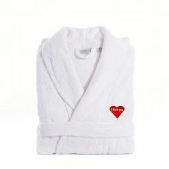 Linum Home Textiles "I Love You" Embroidered Cotton Terry Bathrobe Pink 8 Linum Home Textiles "I Love You" Embroidered Cotton Terry Bathrobe Pink -Linum Home Textiles store unnamed file 4327
