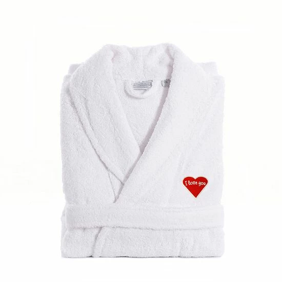 Linum Home Textiles "I Love You" Embroidered Cotton Terry Bathrobe Pink Linum Home Textiles "I Love You" Embroidered Cotton Terry Bathrobe Pink -Linum Home Textiles store unnamed file 4327