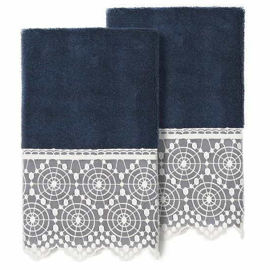 Linum Home Textiles Turkish Cotton Arian 2-piece Cream Lace Embellished Hand Towel Set Linum Home Textiles Turkish Cotton Arian 2-piece Cream Lace Embellished Hand Towel Set -Linum Home Textiles store unnamed file 4339
